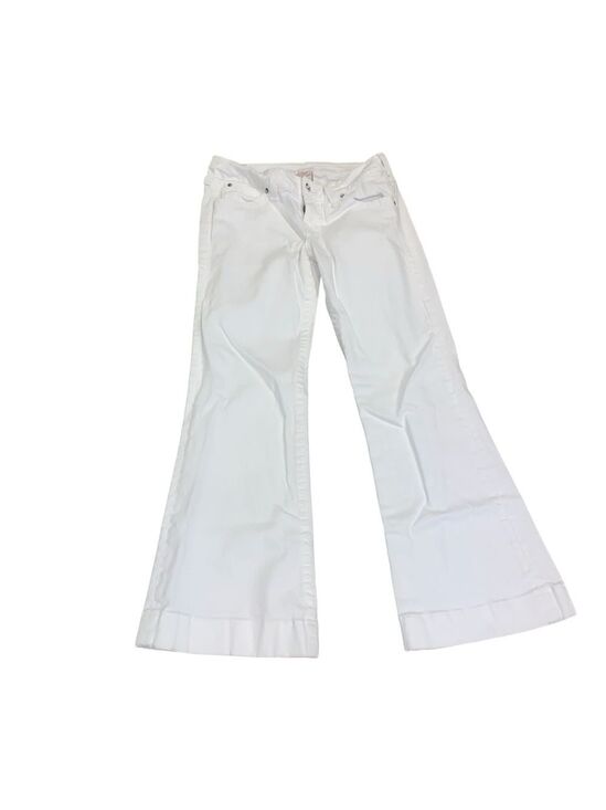 True Religion Denim - TRUE RELIGION White Disco Candice Flare leg Jeans size 32